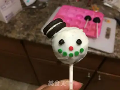 Make Snow lollipop step 7