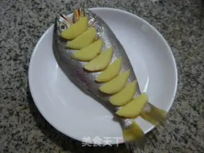 Make Facing little yellow fish step 3