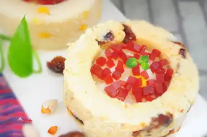 Make The white fruit date cake step 11