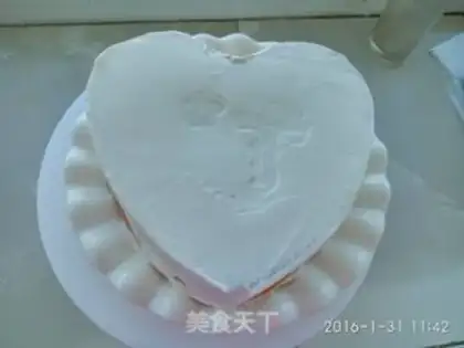 Make Cardiac cream cake step 17