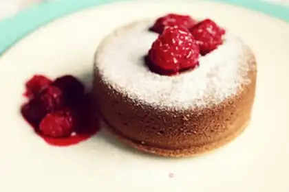 Make Chocolate lava cake step 10