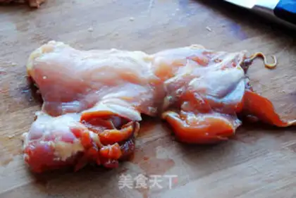 Make Tin paper chicken leg step 2