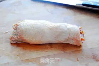 Make Tin paper chicken leg step 4
