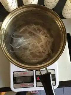Make Peachflower pudding step 1