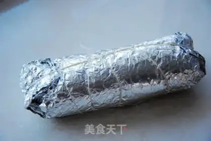 Make Tin paper chicken leg step 6