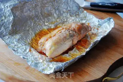 Make Tin paper chicken leg step 10