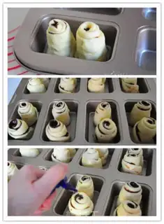 Make Chocolate rose rolls step 7