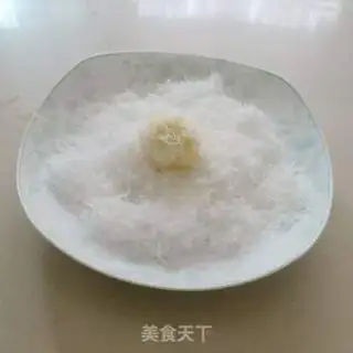 Make Coconut ball step 5