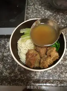 Make Red beef noodles step 24