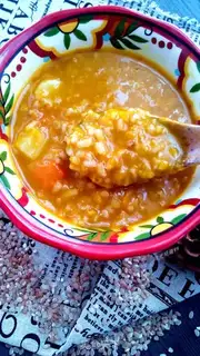 Make Porridge made of melons step 6