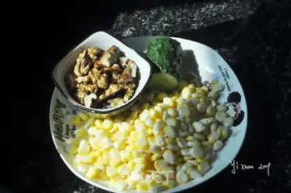 Make Cheap corn walnut sink step 0
