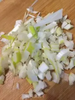 Make Vegetable thin meat congee step 4