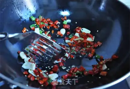 Make Spicy garter step 4
