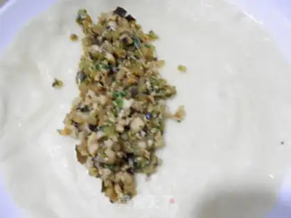 Make Spring rolls step 7