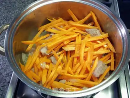 Make Carrot lamb rice step 6