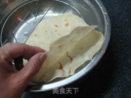 Make Pancake elbow eggs step 20