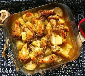 Make Greek lemon potato chicken step 6