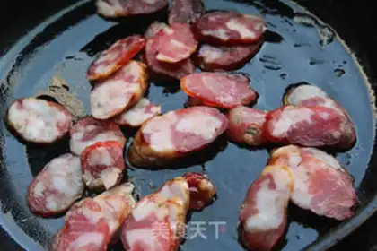 Make Egg fried sausage step 4