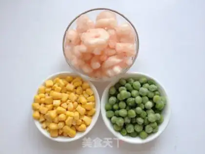 Make Corn pea shrimp step 0