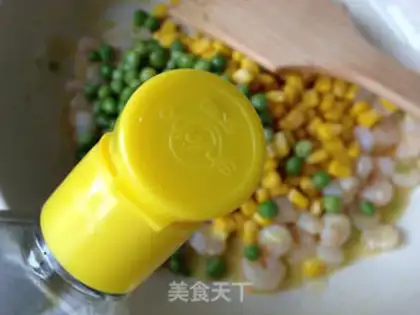 Make Corn pea shrimp step 7