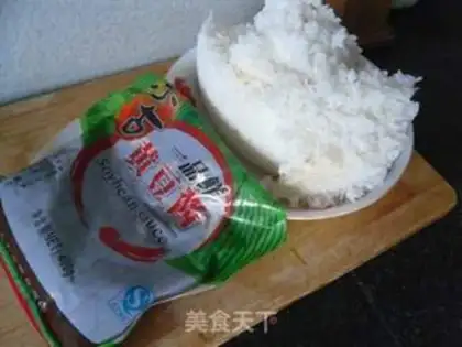 Make Soy sauce and rice step 0