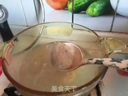 Make Three fresh fan soup step 1