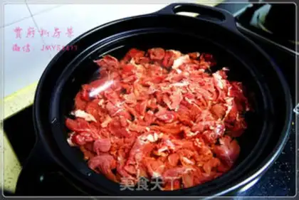 Make A sour fan of lamb step 2