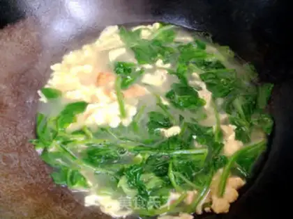 Make Peaches pointy egg soup step 4