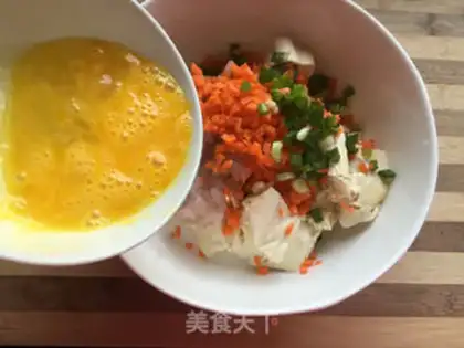 Make Shrimp tofu pie step 2