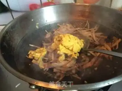 Make Hangzhou mushu meat step 12