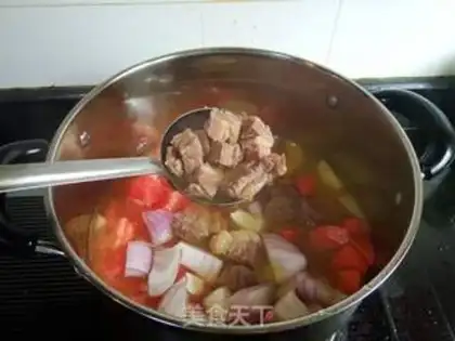 Make Vegetable calf soup step 11