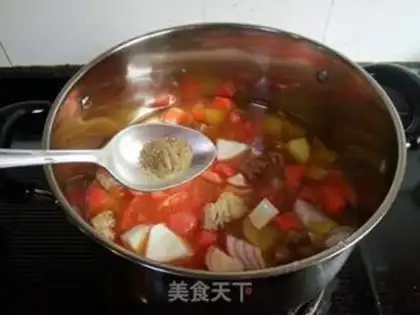 Make Vegetable calf soup step 12
