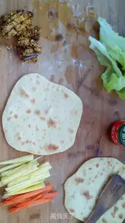 Make Mexican chicken burrito step 13