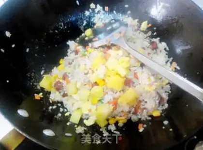 Make Strawberry pineapple rice step 5