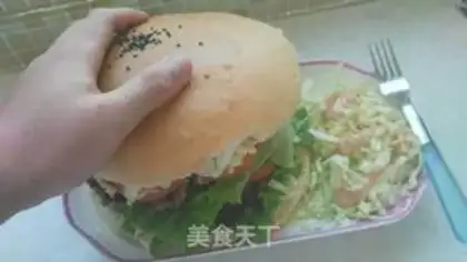 Make Double black pepper pork burger step 11