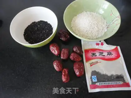 Make Black rice-tree corn rice cake step 0