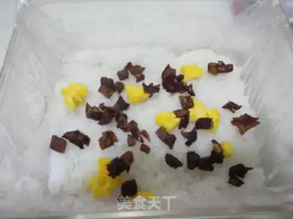 Make Black rice-tree corn rice cake step 7