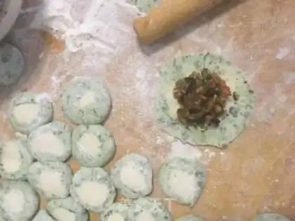 Make Emerald crystal dumplings step 2