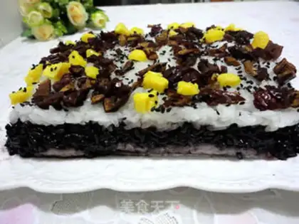 Make Black rice-tree corn rice cake step 12