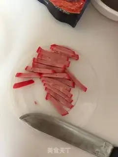 Make A thick egg intestines step 1