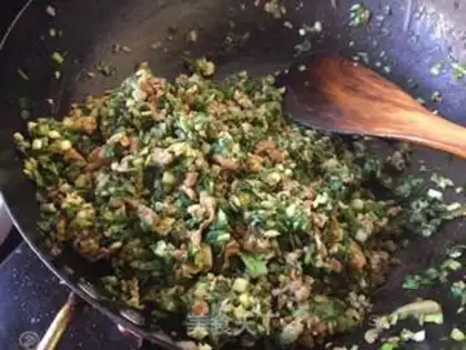 Make The egg and pork dumplings step 8