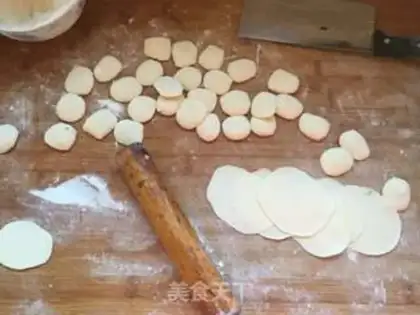 Make The egg and pork dumplings step 9