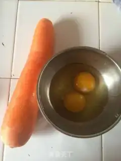 Make Carrot fried eggs step 0