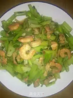Make Celery and shrimp step 3