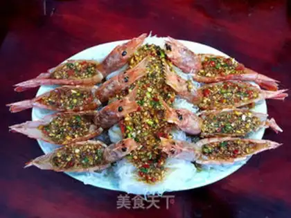 Make Garlic fan shrimp step 11