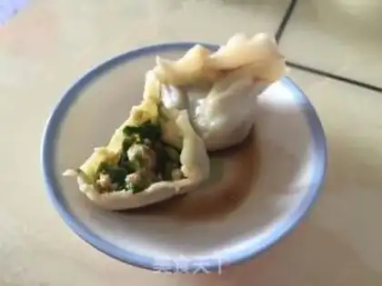 Make The egg and pork dumplings step 13