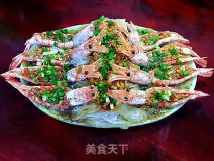 Make Garlic fan shrimp step 12