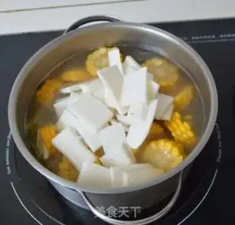 Make ♪ Mountain medicine corn chop soup ♪ step 6