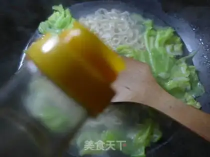 Make The salt, saline and cabbage step 3