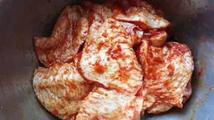 Make Chicken wing buns step 5